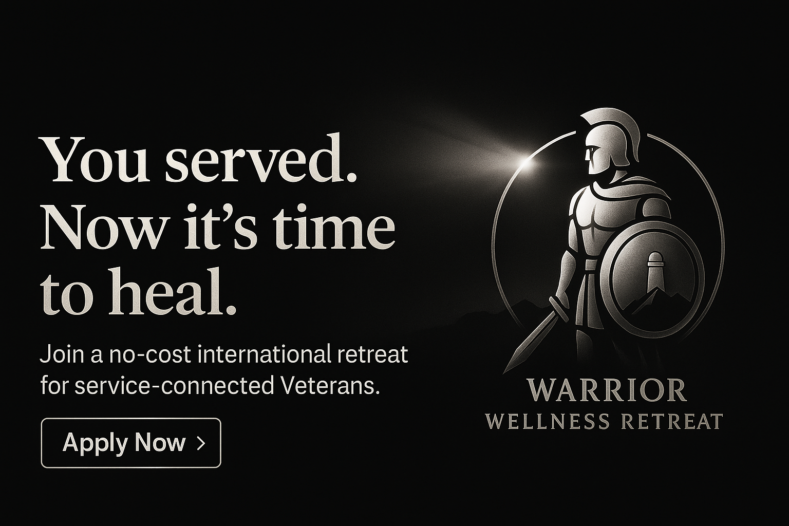 Warrior Wellness crest and lighthouse